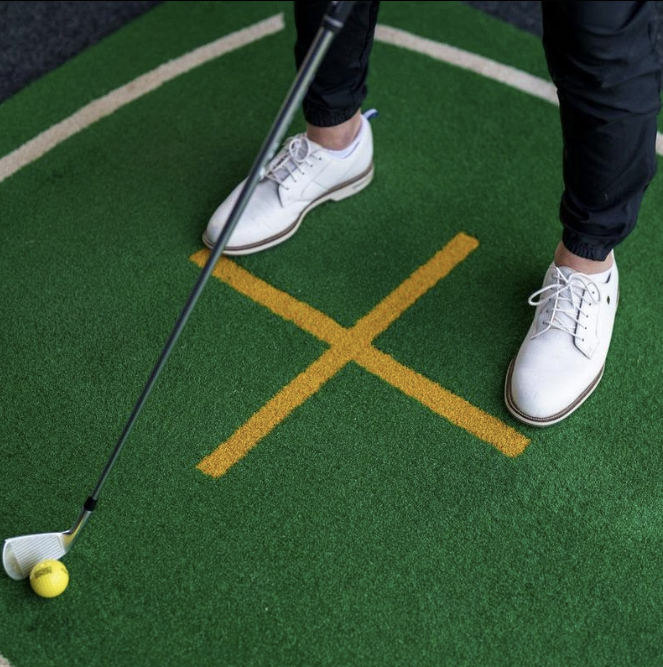 InSwing Golf Training Mat - 1.5m x 1.5m golf practice mat