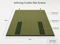 InSwing Combo Mat System - Double Hitting Area and putting